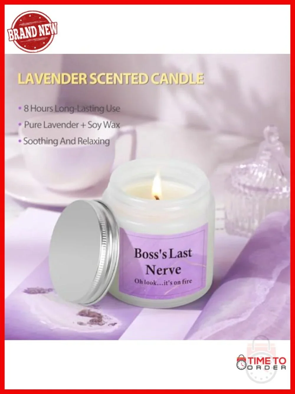 Canvas Tote Bag Gift Set with Tumbler Candle Keychain Socks